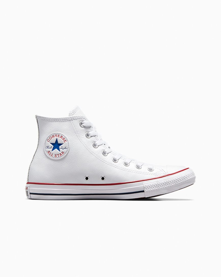 Women\'s Converse Chuck Taylor All Star Leather High Top Shoes White | AU E1059B